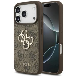 Guess 4G Big Logo tok iPhone 17 Pro (barna)