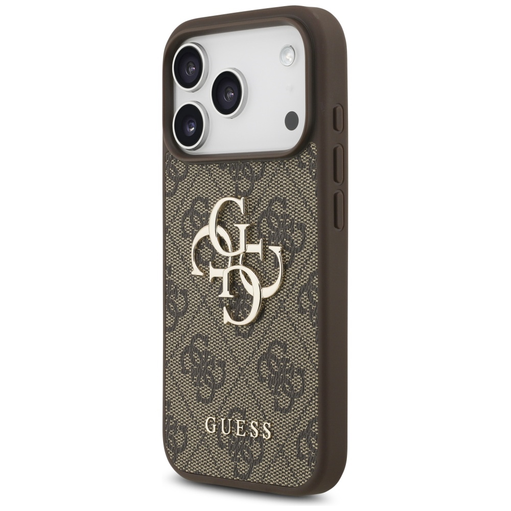iTok webáruház - Guess Guess 4G Big Logo tok iPhone 17 Pro (barna) 2 Guess 4G Big Logo Case for iPhone 17 Pro (barna)