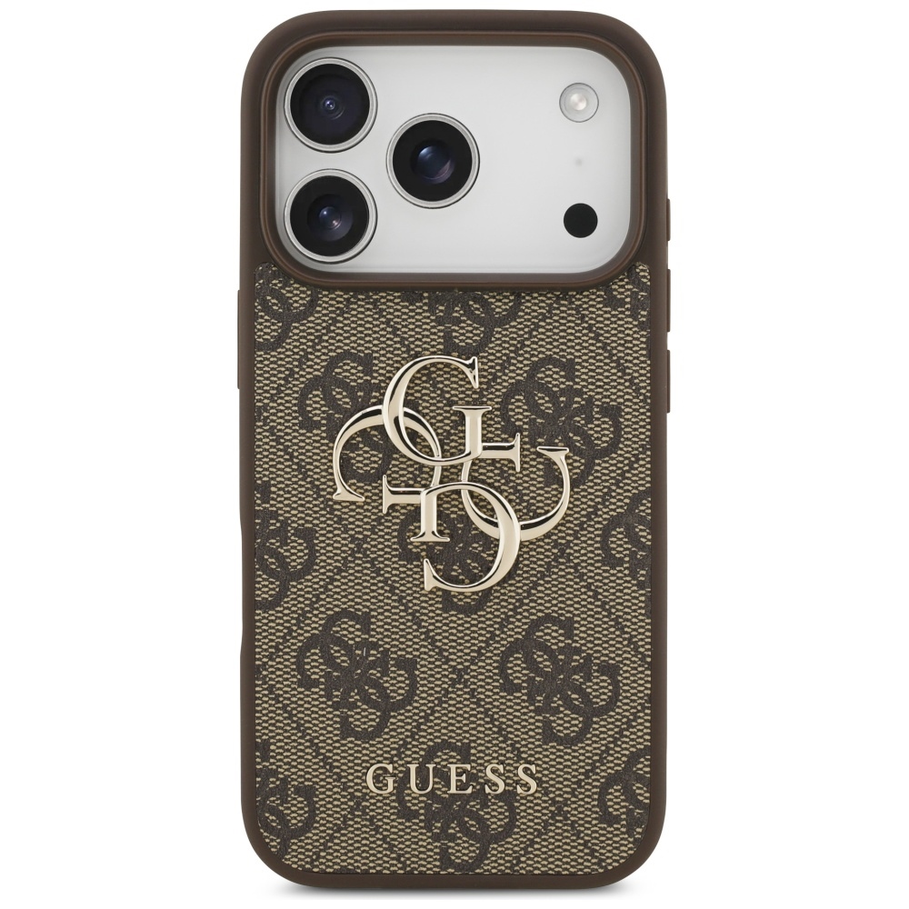 iTok webáruház - Guess Guess 4G Big Logo tok iPhone 17 Pro (barna) 3 Guess 4G Big Logo Case for iPhone 17 Pro (barna)