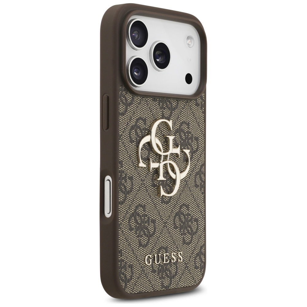 iTok webáruház - Guess Guess 4G Big Logo tok iPhone 17 Pro (barna) 4 Guess 4G Big Logo Case for iPhone 17 Pro (barna)