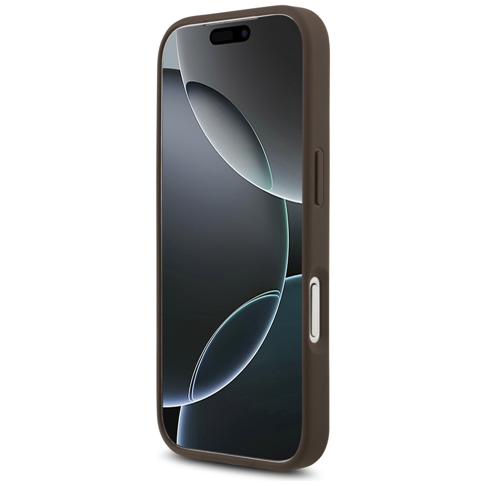iTok webáruház - Guess Guess 4G Big Logo tok iPhone 17 Pro (barna) 5 Guess 4G Big Logo Case for iPhone 17 Pro (barna)