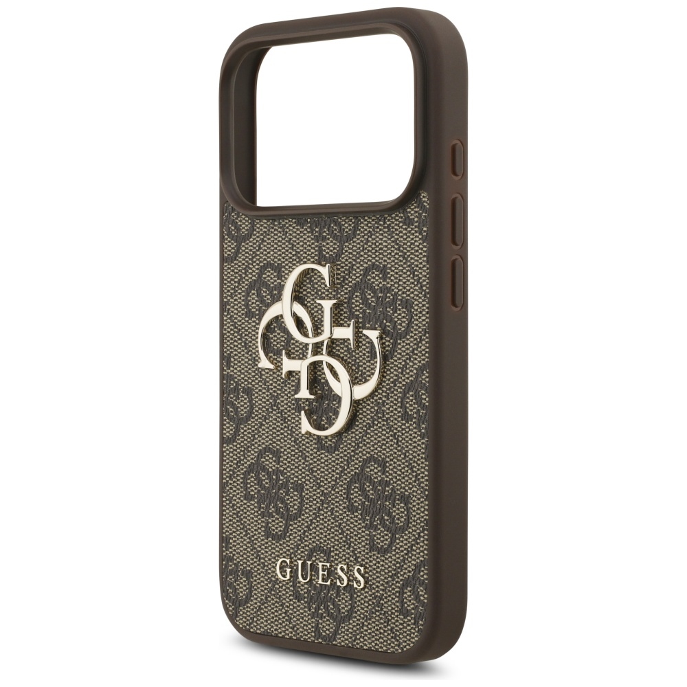 iTok webáruház - Guess Guess 4G Big Logo tok iPhone 17 Pro (barna) 6 Guess 4G Big Logo Case for iPhone 17 Pro (barna)