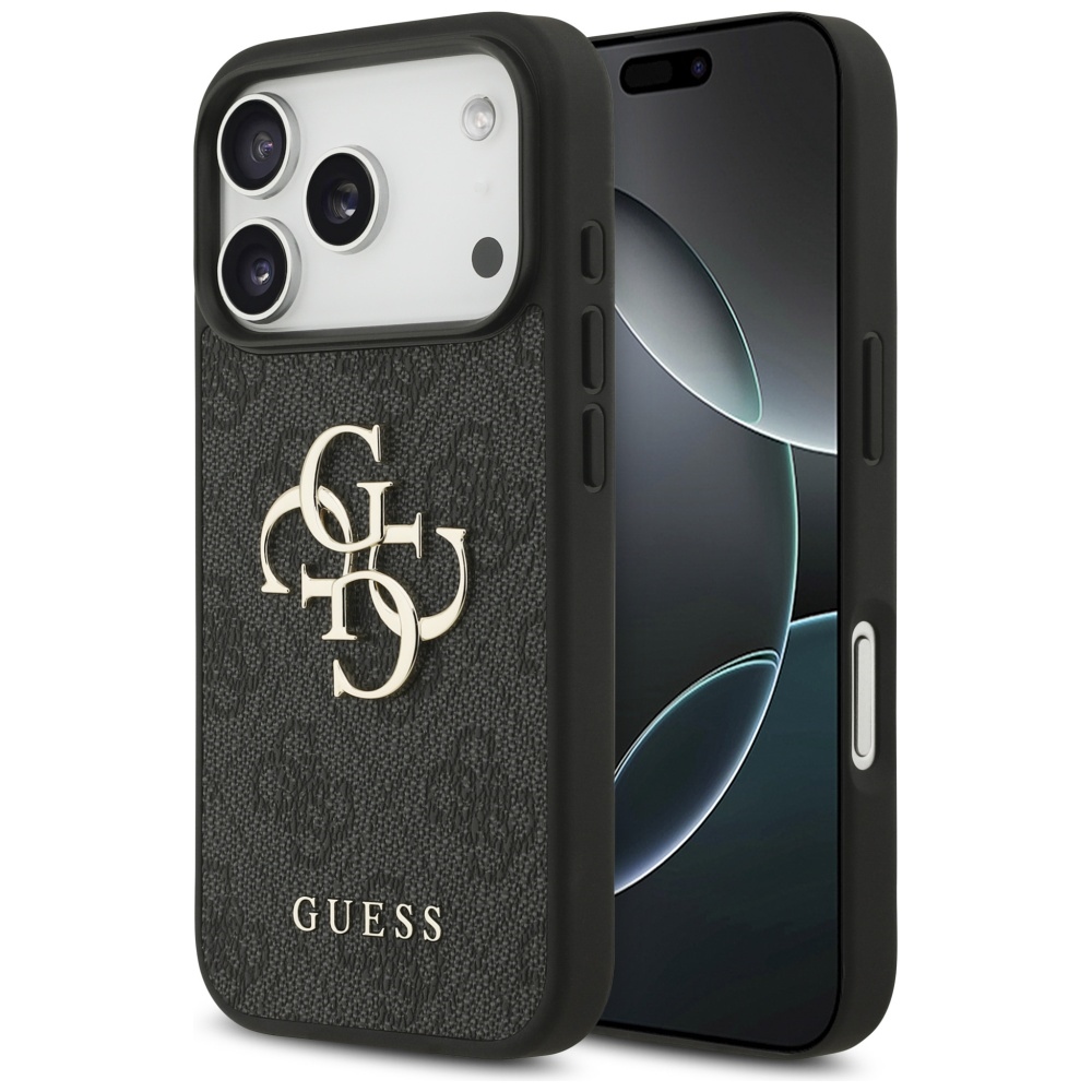 iTok webáruház - Guess Guess 4G Big Logo tok iPhone 17 Pro (fekete) 1 Guess 4G Big Logo Case for iPhone 17 Pro (fekete)