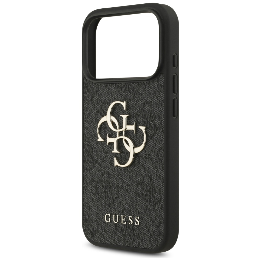 iTok webáruház - Guess Guess 4G Big Logo tok iPhone 17 Pro (fekete) 6 Guess 4G Big Logo Case for iPhone 17 Pro (fekete)