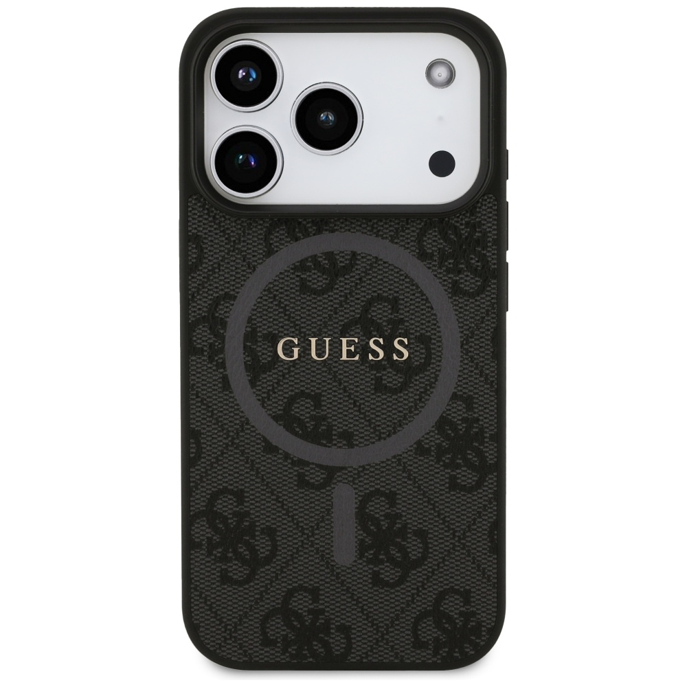 iTok webáruház - Guess Guess 4G Ring Classic Logo MagSafe tok iPhone 17 Pro készülékhez (fekete) 3 Guess 4G Ring Classic Logo MagSafe case for iPhone 17 Pro (fekete)