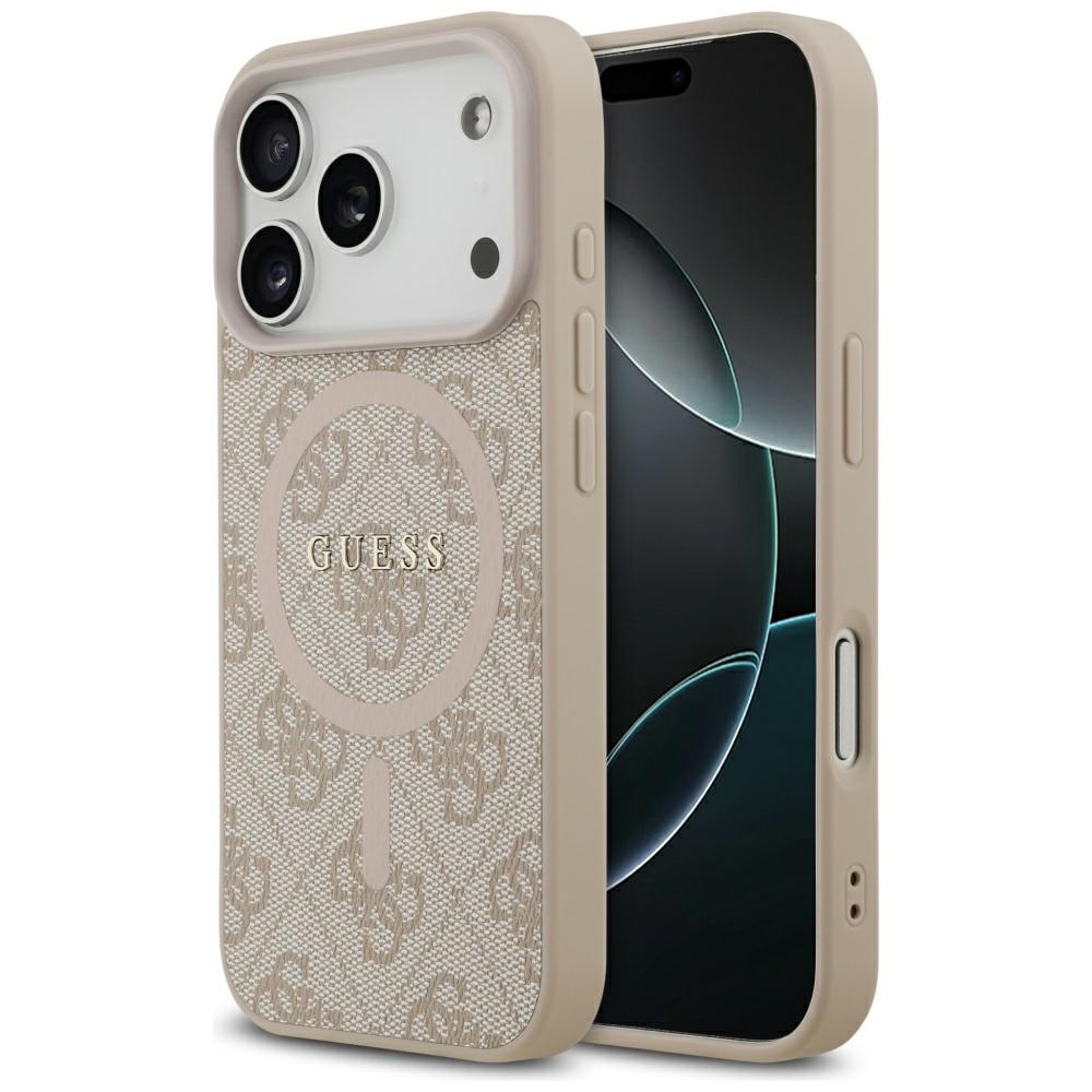 iTok webáruház - Guess Guess 4G Ring Classic Logo MagSafe tok iPhone 17 Pro készülékhez (rózsaszín) 1 Guess 4G Ring Classic Logo MagSafe Case for iPhone 17 Pro (rózsaszín)