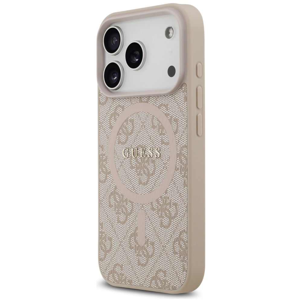 iTok webáruház - Guess Guess 4G Ring Classic Logo MagSafe tok iPhone 17 Pro készülékhez (rózsaszín) 2 Guess 4G Ring Classic Logo MagSafe Case for iPhone 17 Pro (rózsaszín)