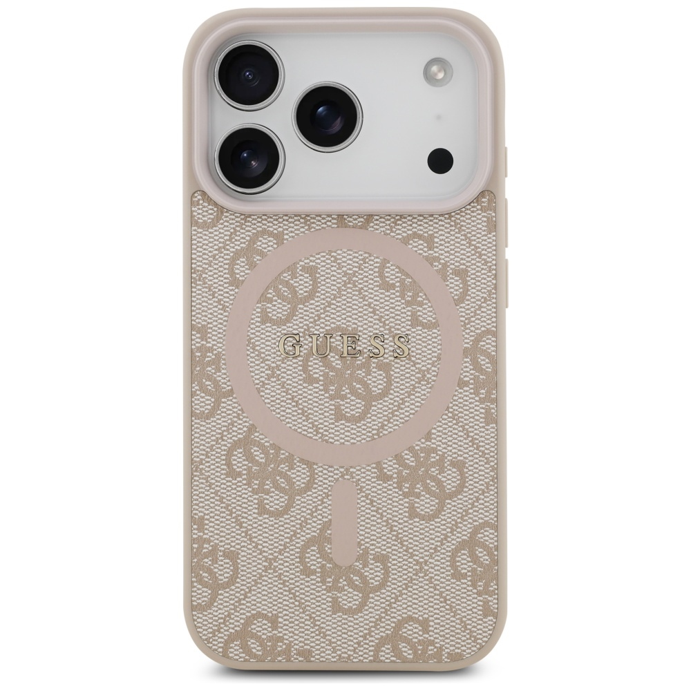 iTok webáruház - Guess Guess 4G Ring Classic Logo MagSafe tok iPhone 17 Pro készülékhez (rózsaszín) 3 Guess 4G Ring Classic Logo MagSafe Case for iPhone 17 Pro (rózsaszín)