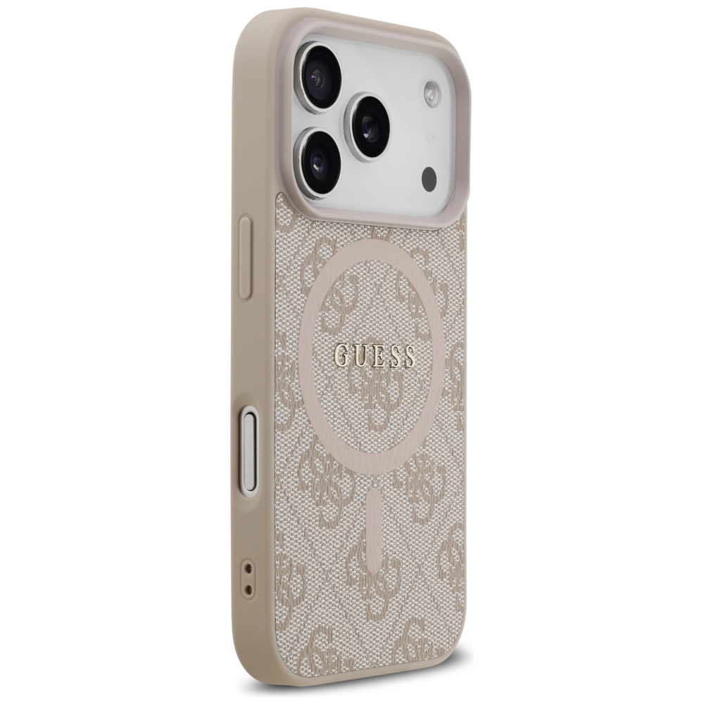 iTok webáruház - Guess Guess 4G Ring Classic Logo MagSafe tok iPhone 17 Pro készülékhez (rózsaszín) 4 Guess 4G Ring Classic Logo MagSafe Case for iPhone 17 Pro (rózsaszín)