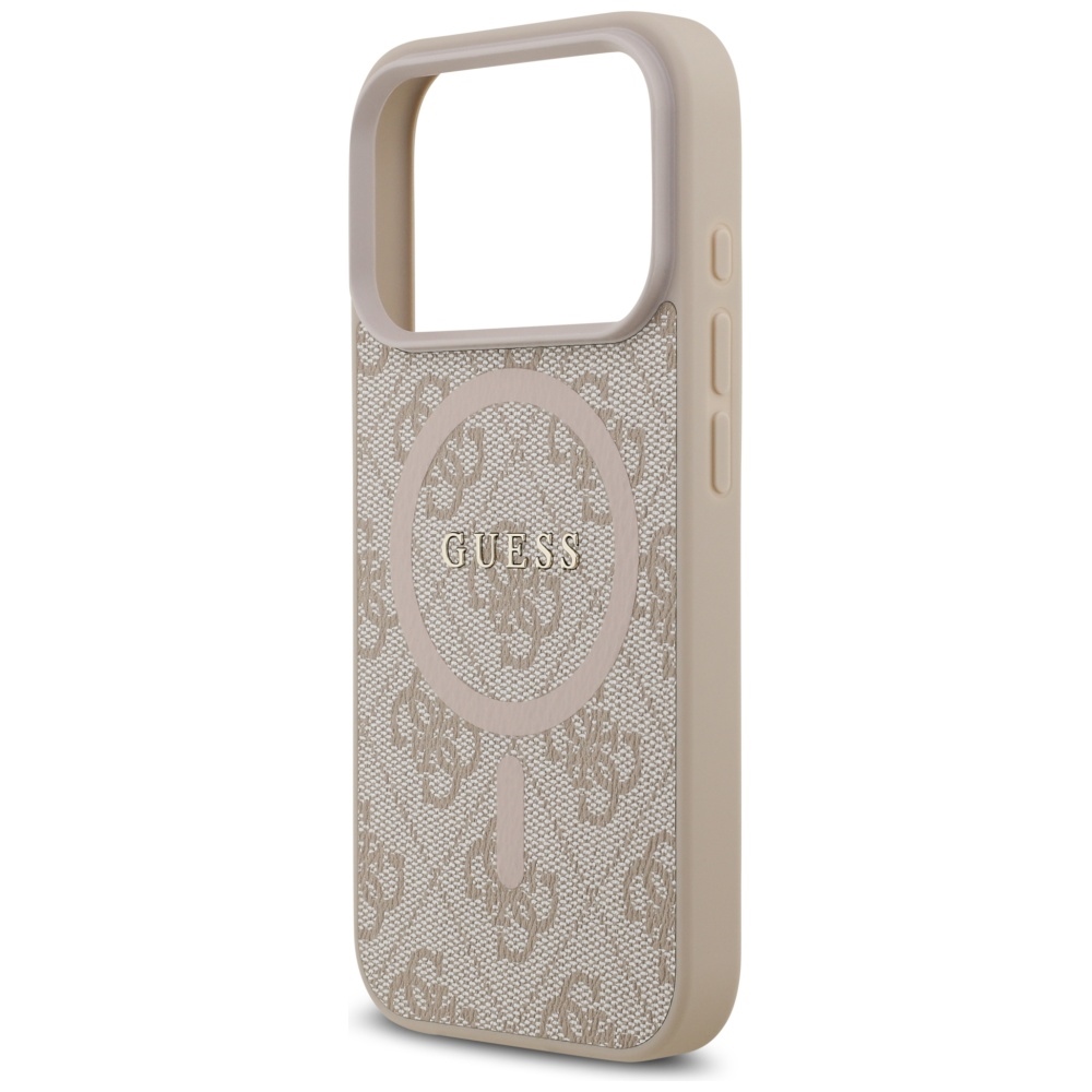 iTok webáruház - Guess Guess 4G Ring Classic Logo MagSafe tok iPhone 17 Pro készülékhez (rózsaszín) 6 Guess 4G Ring Classic Logo MagSafe Case for iPhone 17 Pro (rózsaszín)