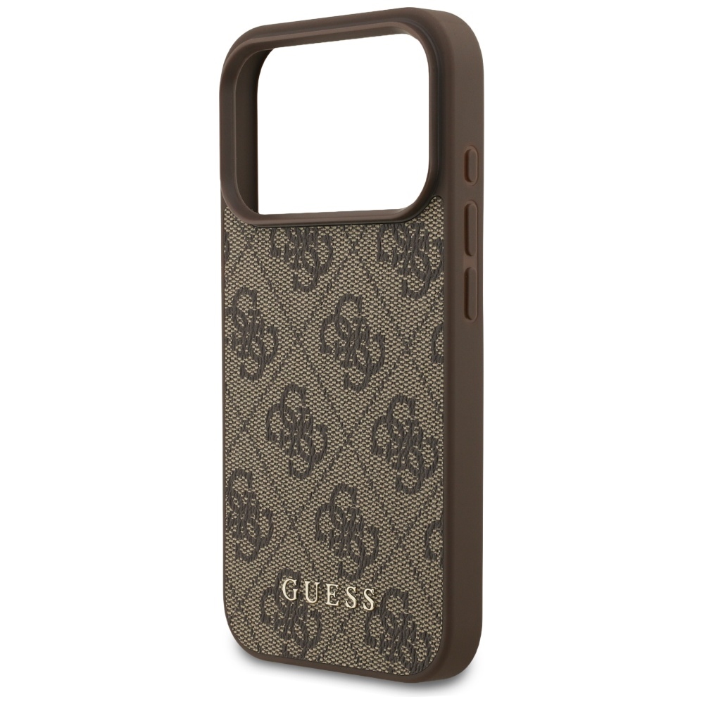 iTok webáruház - Guess Guess 4G Classic tok iPhone 17 Pro készülékhez (barna) 6 Guess 4G Classic Case for iPhone 17 Pro (barna)