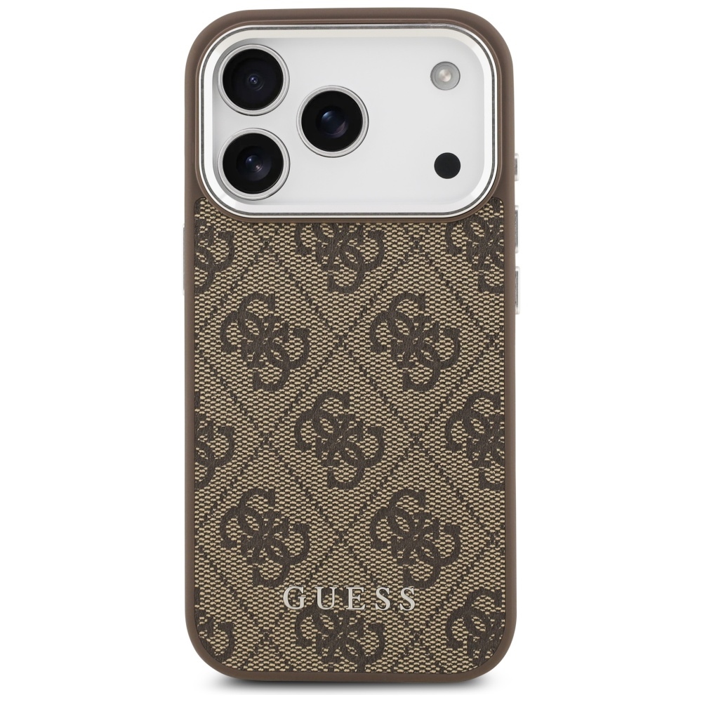 iTok webáruház - Guess Guess 4G Classic Logo MagSafe tok iPhone 17 Pro készülékhez (barna) 3 Guess 4G Classic Logo MagSafe case for iPhone 17 Pro (barna)