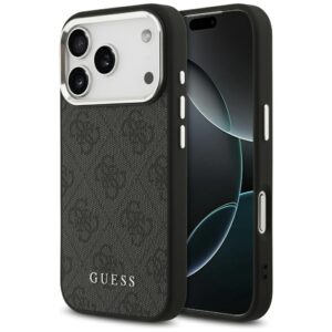 Guess 4G Classic Logo MagSafe tok iPhone 17 Pro készülékhez (fekete)