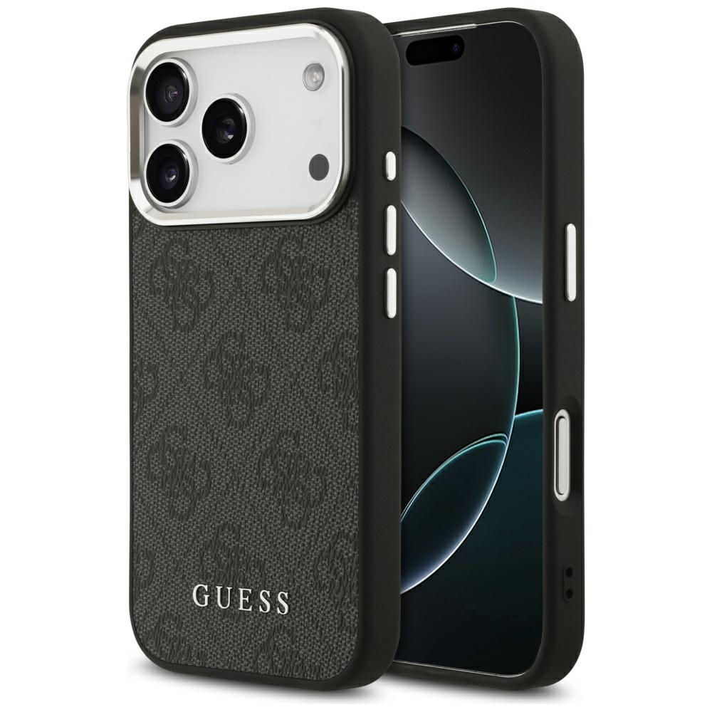 iTok webáruház - Guess Guess 4G Classic Logo MagSafe tok iPhone 17 Pro készülékhez (fekete) 1 Guess 4G Classic Logo MagSafe case for iPhone 17 Pro (fekete)