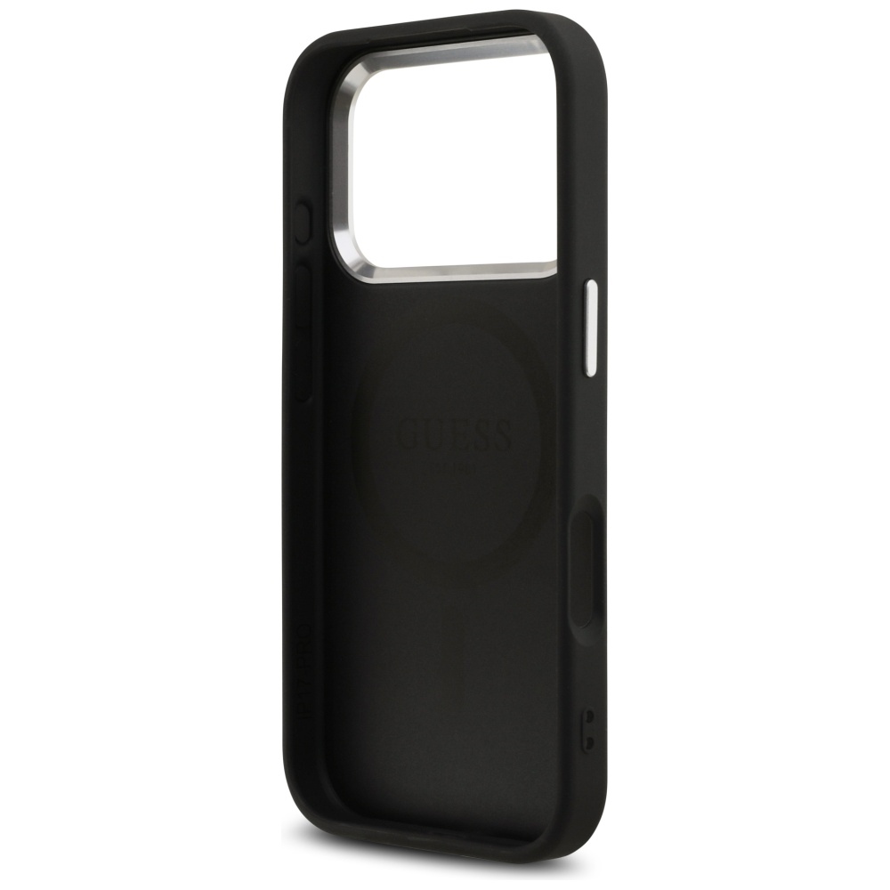 iTok webáruház - Guess Guess 4G Classic Logo MagSafe tok iPhone 17 Pro készülékhez (fekete) 7 Guess 4G Classic Logo MagSafe case for iPhone 17 Pro (fekete)