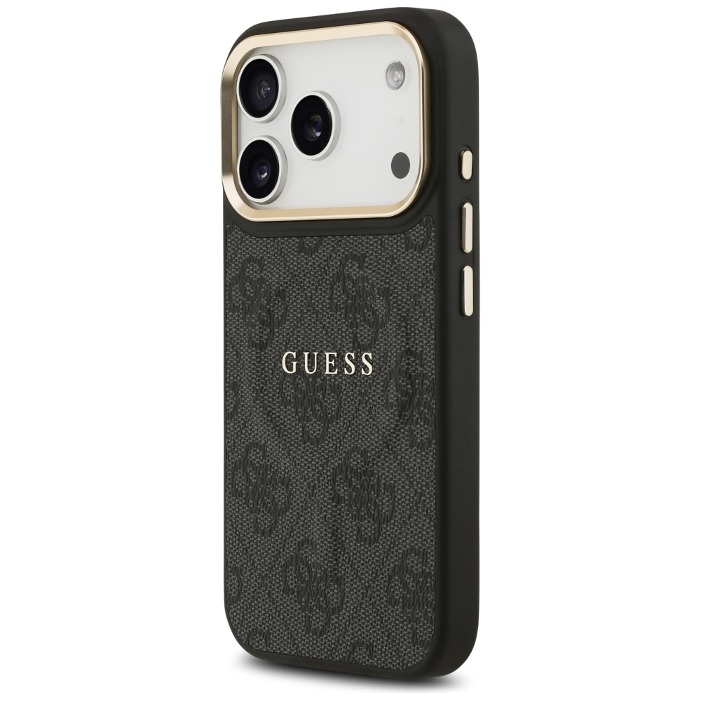 iTok webáruház - Guess Guess 4G PU Classic Logo MagSafe tok iPhone 17 Pro készülékhez (fekete) 2 Guess 4G PU Classic Logo MagSafe case for iPhone 17 Pro (fekete)
