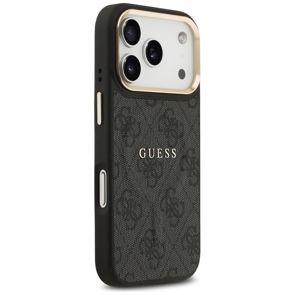 iTok webáruház - Guess Guess 4G PU Classic Logo MagSafe tok iPhone 17 Pro készülékhez (fekete) 4 Guess 4G PU Classic Logo MagSafe case for iPhone 17 Pro (fekete)