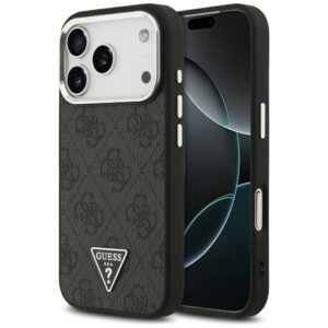 Guess 4G Triangle Logo MagSafe tok iPhone 17 Pro (fekete)