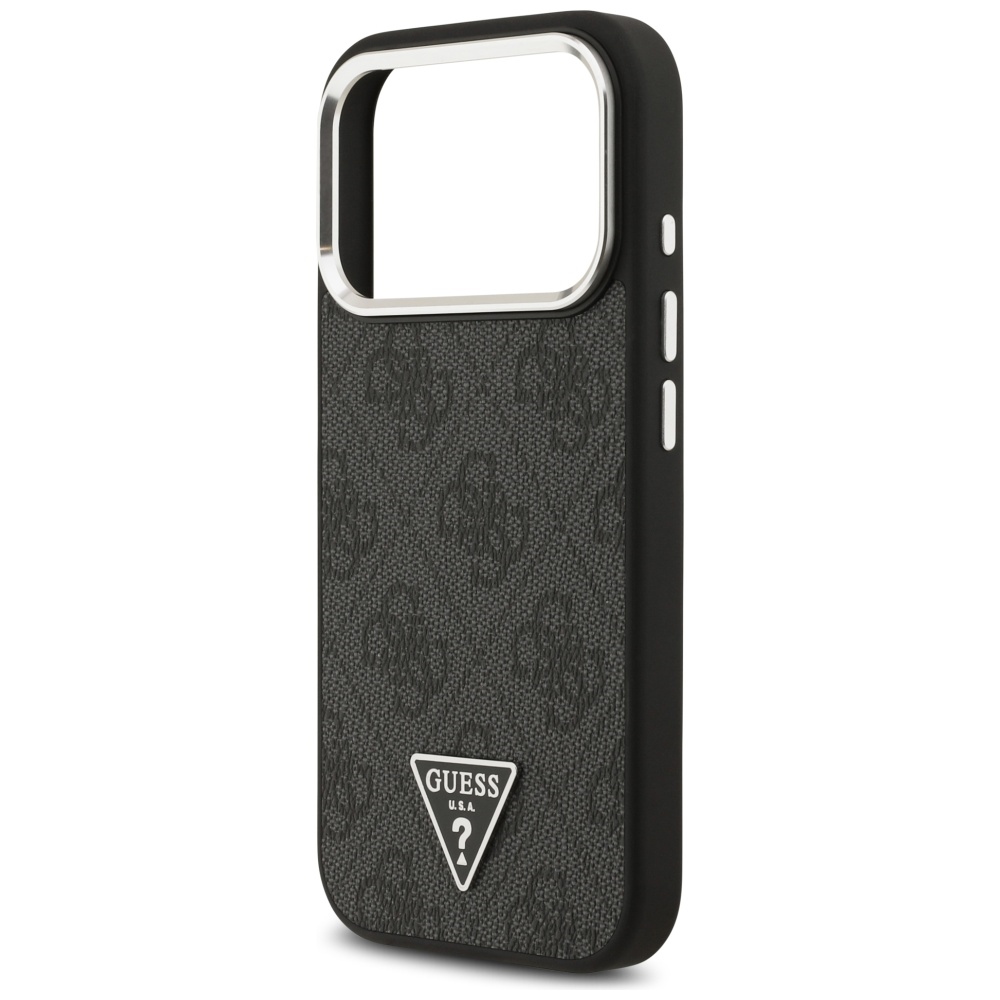 iTok webáruház - Guess Guess 4G Triangle Logo MagSafe tok iPhone 17 Pro (fekete) 6 Guess 4G Triangle Logo MagSafe case for iPhone 17 Pro (fekete)