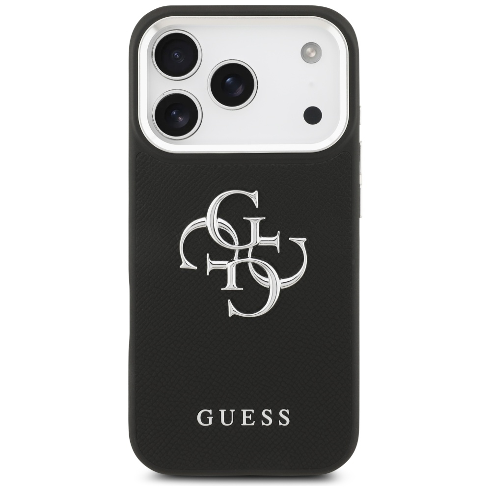 iTok webáruház - Guess Guess Grained Big 4G Classic Logo tok iPhone 17 Pro (fekete) 3 Guess Grained Big 4G Classic Logo case for iPhone 17 Pro (fekete)