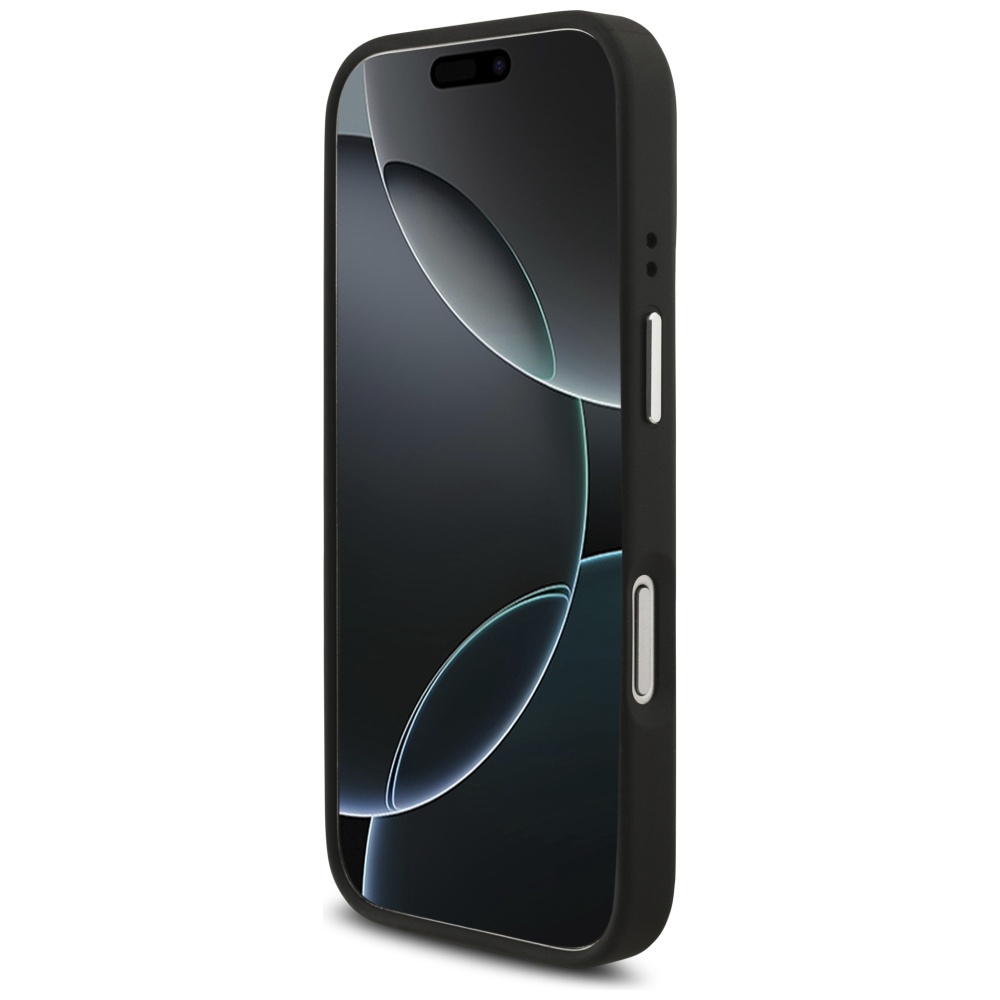 iTok webáruház - Guess Guess Grained Big 4G Classic Logo tok iPhone 17 Pro (fekete) 4 Guess Grained Big 4G Classic Logo case for iPhone 17 Pro (fekete)