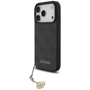 Guess 4G Charms Collection MagSafe tok iPhone 17 Pro (fekete)