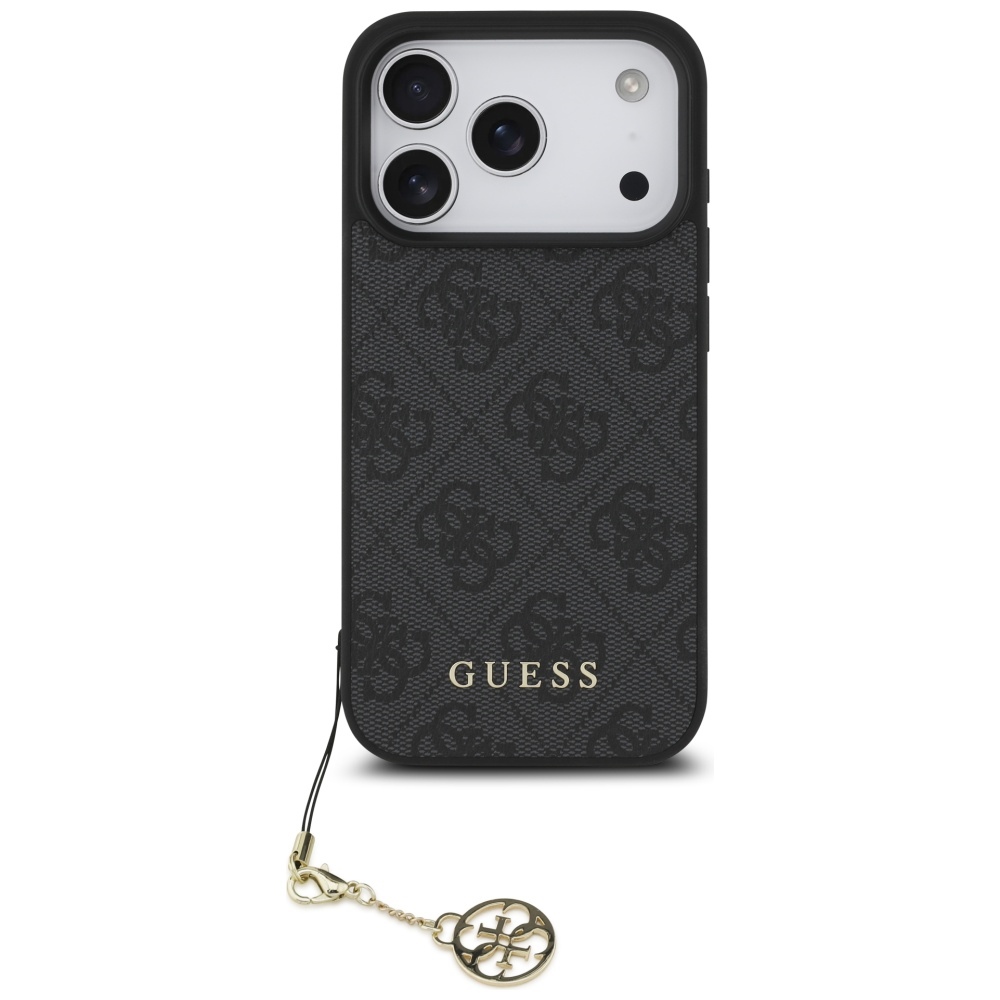 iTok webáruház - Guess Guess 4G Charms Collection MagSafe tok iPhone 17 Pro (fekete) 2 Guess 4G Charms Collection MagSafe case for iPhone 17 Pro (fekete)
