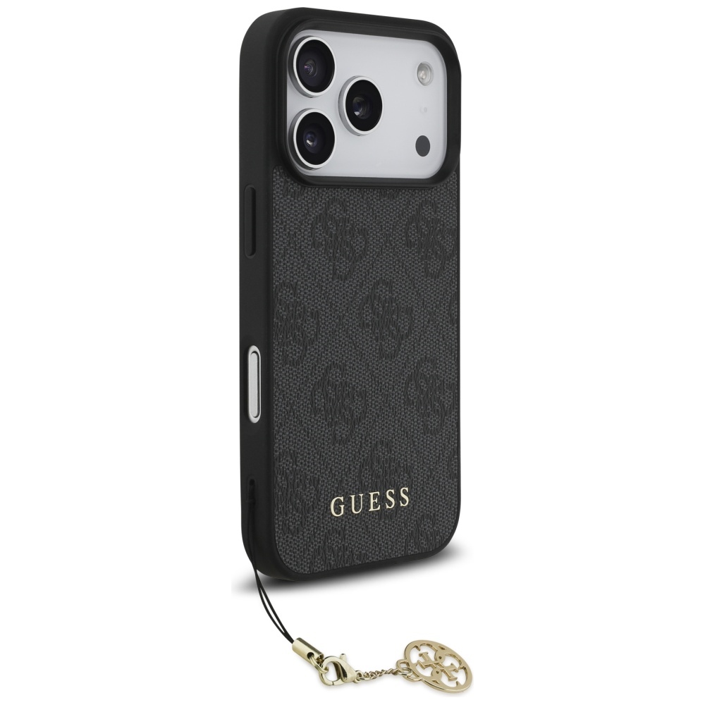 iTok webáruház - Guess Guess 4G Charms Collection MagSafe tok iPhone 17 Pro (fekete) 3 Guess 4G Charms Collection MagSafe case for iPhone 17 Pro (fekete)