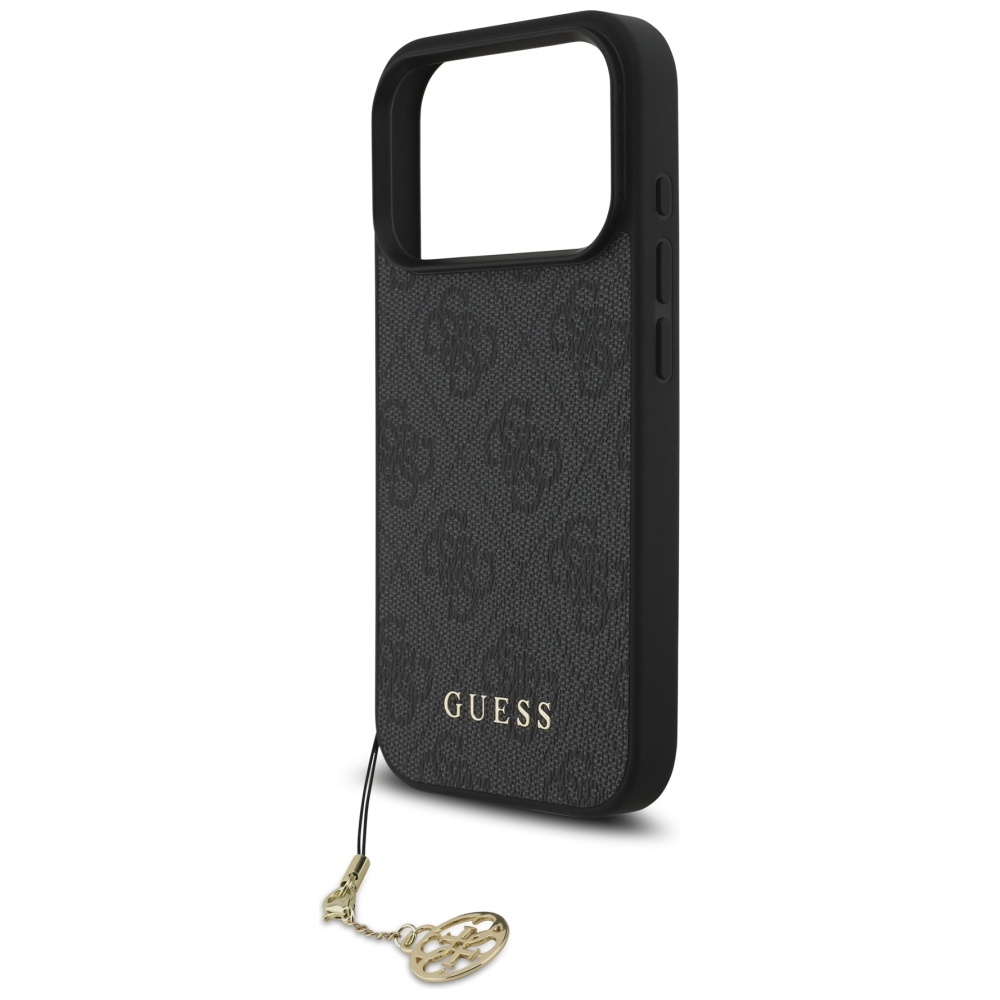 iTok webáruház - Guess Guess 4G Charms Collection MagSafe tok iPhone 17 Pro (fekete) 4 Guess 4G Charms Collection MagSafe case for iPhone 17 Pro (fekete)
