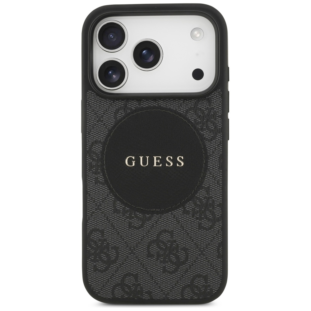 iTok webáruház - Guess Guess 4G Circle Classic Logo MagSafe tok iPhone 17 Pro készülékhez (fekete) 3 Guess 4G Circle Classic Logo MagSafe case for iPhone 17 Pro (fekete)