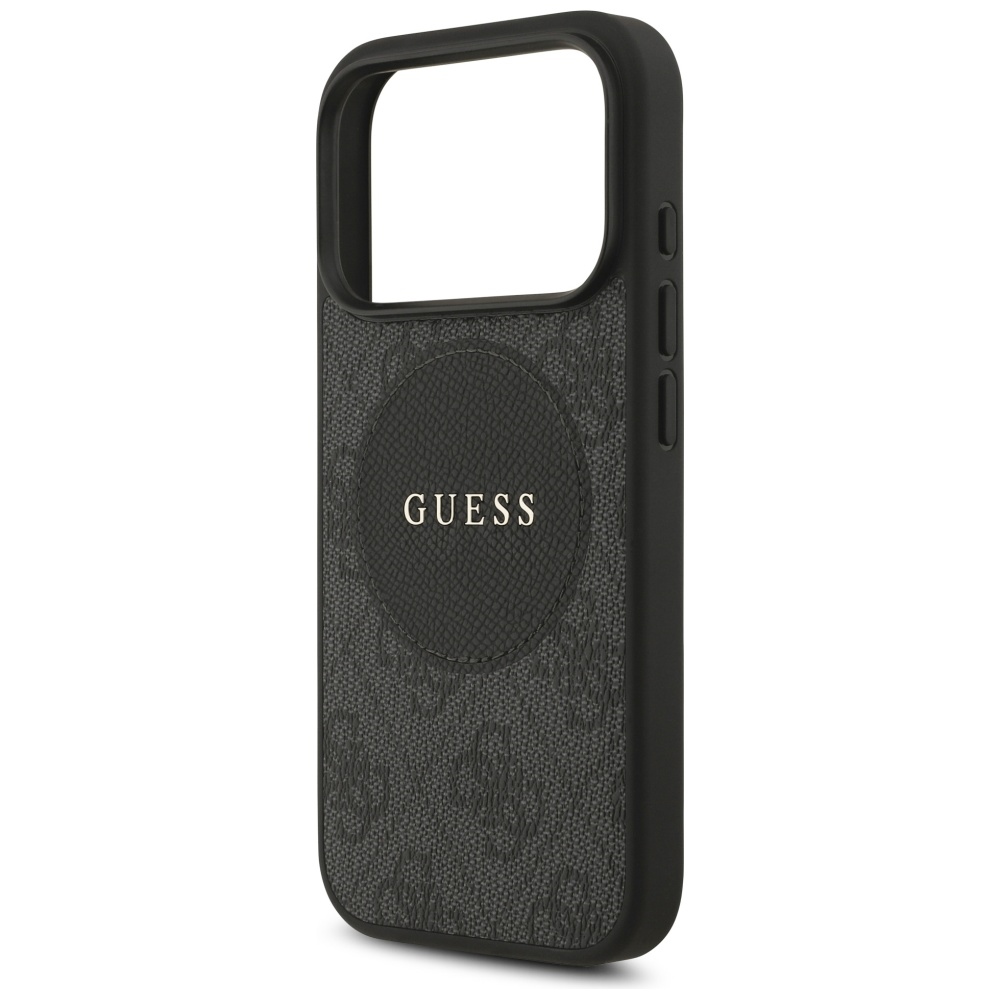 iTok webáruház - Guess Guess 4G Circle Classic Logo MagSafe tok iPhone 17 Pro készülékhez (fekete) 6 Guess 4G Circle Classic Logo MagSafe case for iPhone 17 Pro (fekete)