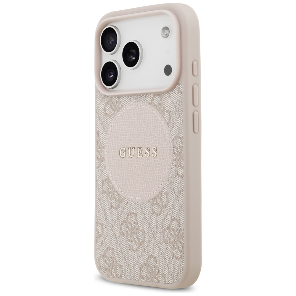 iTok webáruház - Guess Guess 4G Circle Classic Logo MagSafe tok iPhone 17 Pro készülékhez (rózsaszín) 2 Guess 4G Circle Classic Logo MagSafe Case for iPhone 17 Pro (rózsaszín)