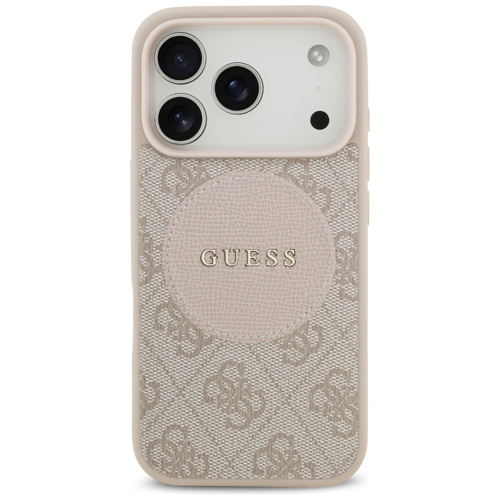 iTok webáruház - Guess Guess 4G Circle Classic Logo MagSafe tok iPhone 17 Pro készülékhez (rózsaszín) 3 Guess 4G Circle Classic Logo MagSafe Case for iPhone 17 Pro (rózsaszín)