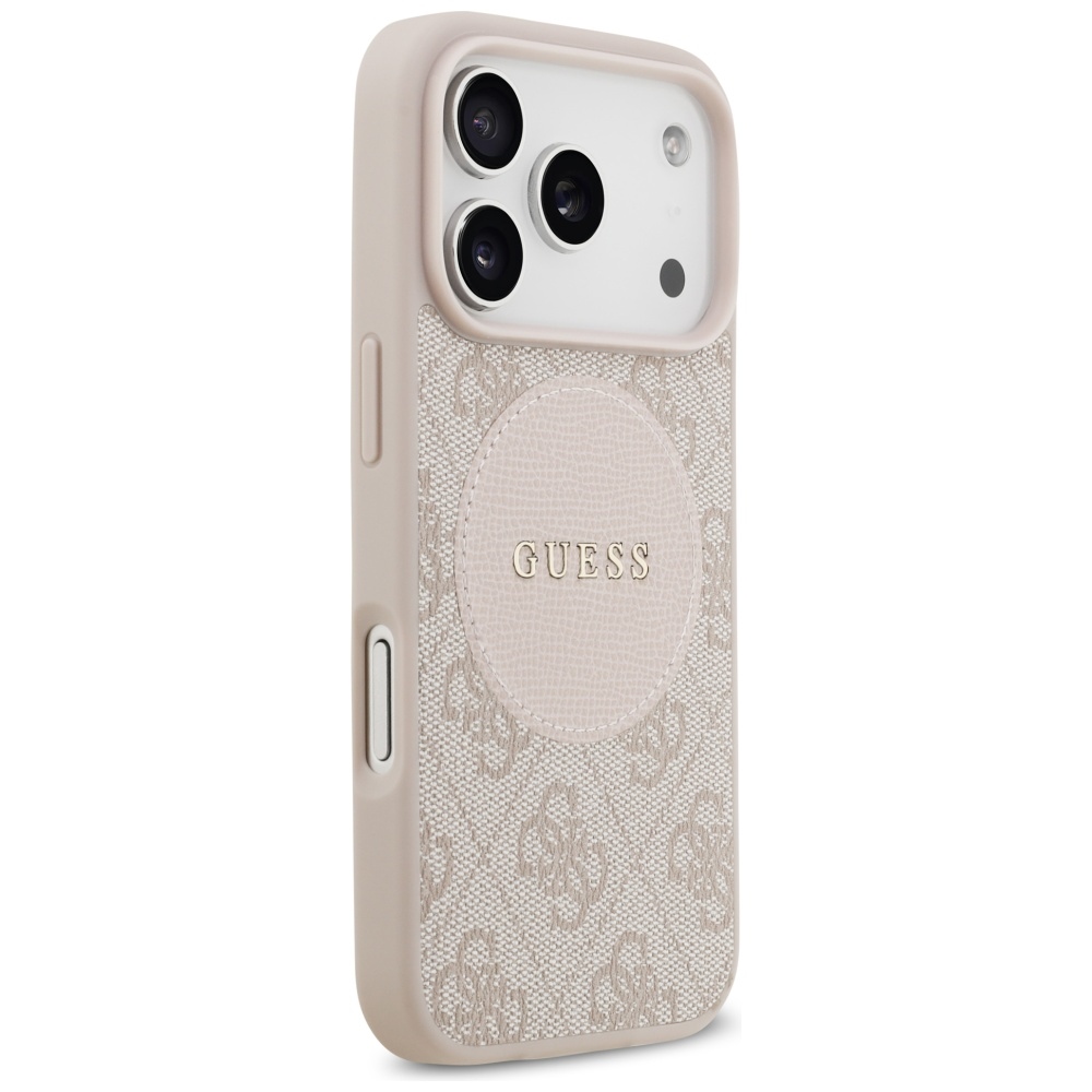iTok webáruház - Guess Guess 4G Circle Classic Logo MagSafe tok iPhone 17 Pro készülékhez (rózsaszín) 4 Guess 4G Circle Classic Logo MagSafe Case for iPhone 17 Pro (rózsaszín)