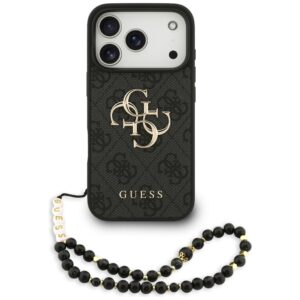 Guess 4G Strap 4G Classic Logo tok iPhone 17 Pro készülékhez (fekete)