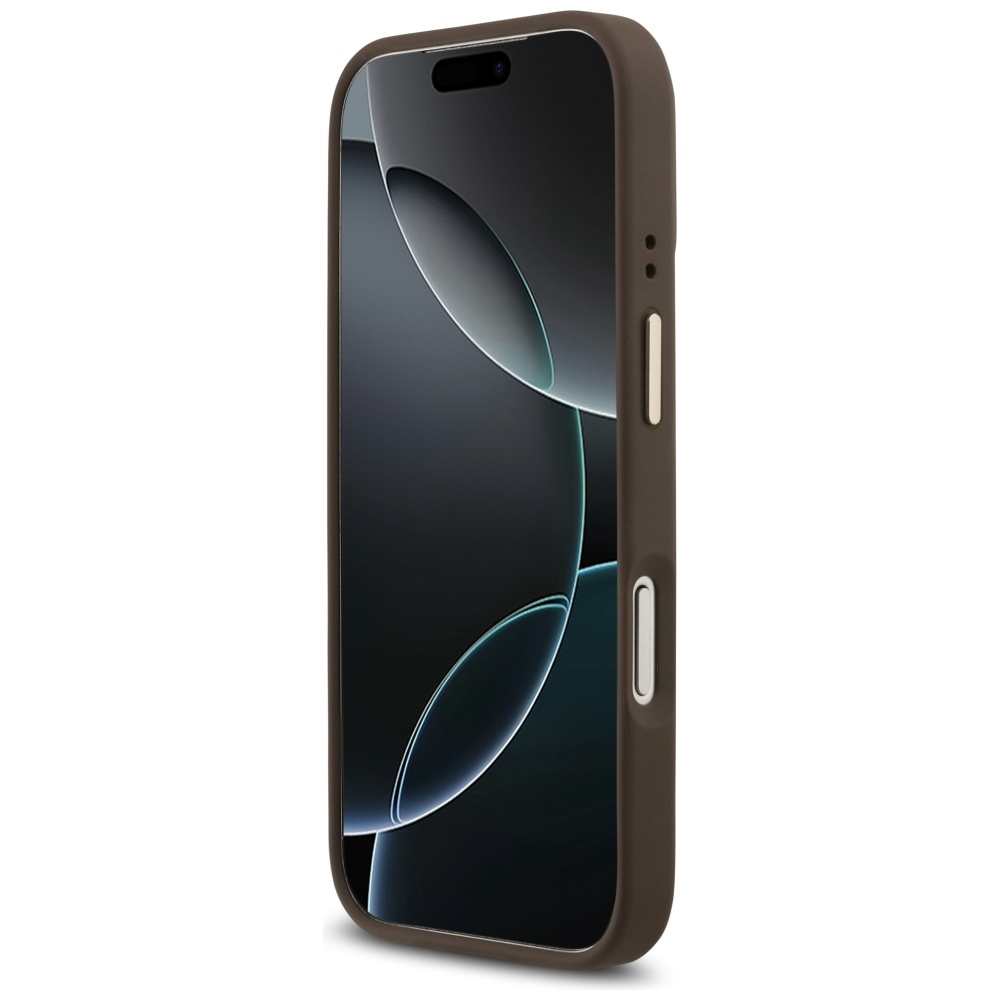 iTok webáruház - Guess Guess 4G Strass Logo MagSafe tok iPhone 17 Pro készülékhez (barna) 5 Guess 4G Strass Logo MagSafe case for iPhone 17 Pro (barna)