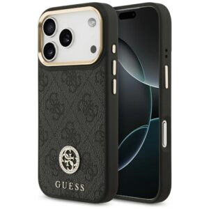 Guess 4G Strass Logo MagSafe tok iPhone 17 Pro-hoz (fekete)