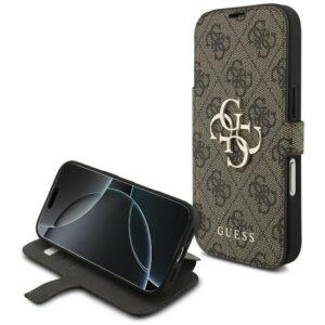 Guess Book 4G Metal Logo tok iPhone 17 Pro (barna)