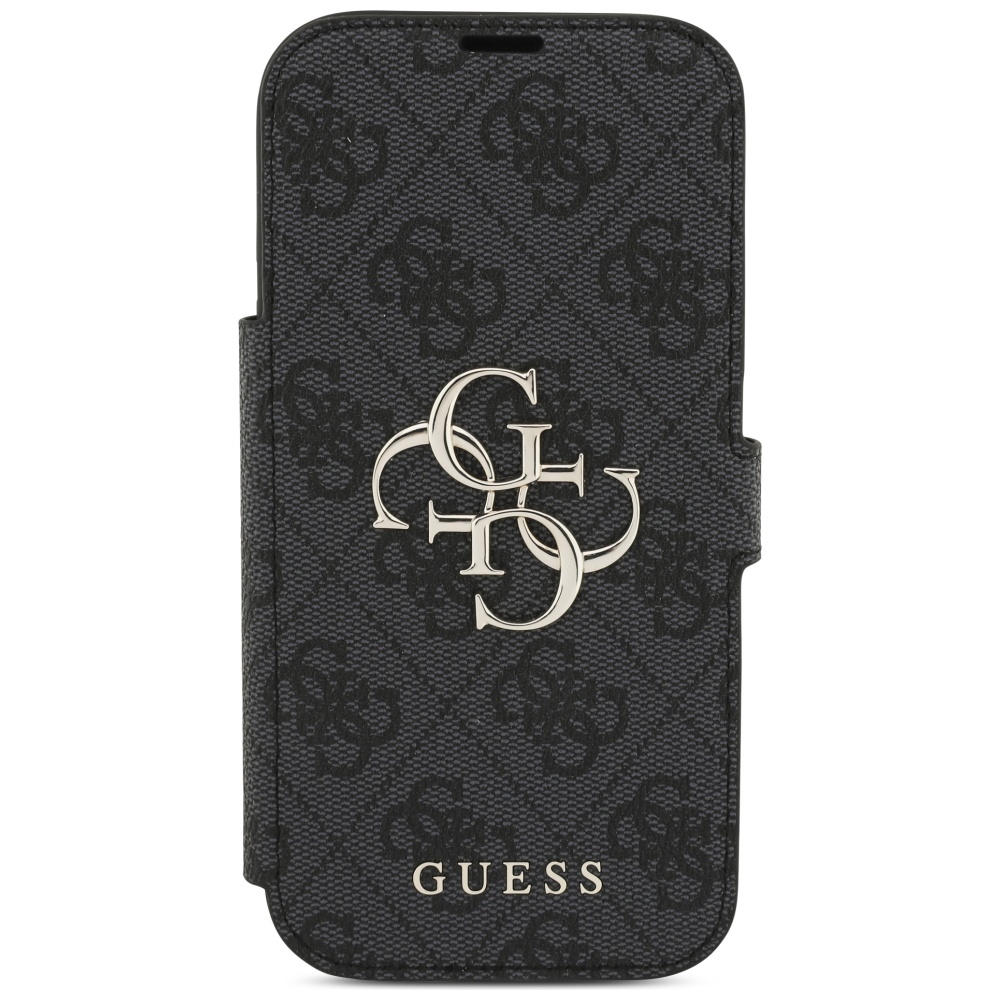 iTok webáruház - Guess Guess Book 4G Metal Logo tok iPhone 17 Pro készülékhez (fekete) 3 Guess Book 4G Metal Logo Case for iPhone 17 Pro (fekete)