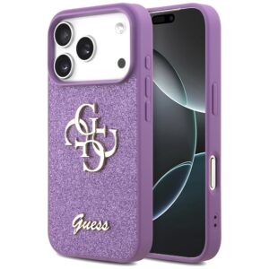 Guess Fixed Glitter Big 4G tok iPhone 17 Pro készülékhez (lila)