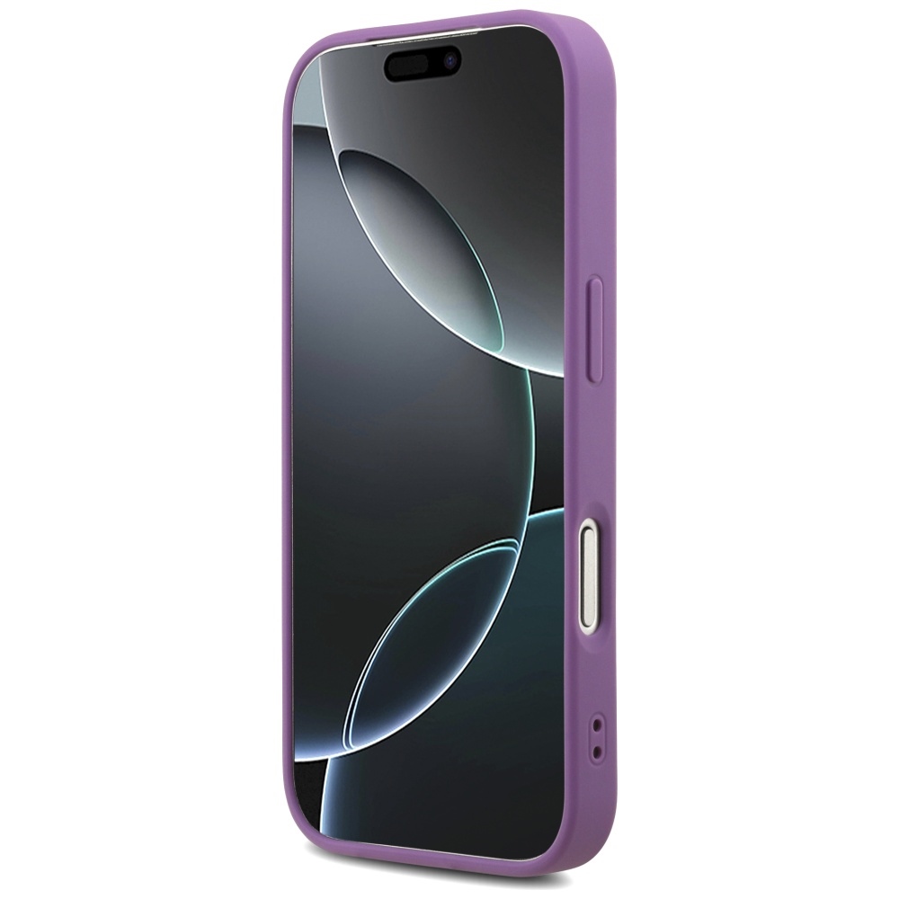 iTok webáruház - Guess Guess Fixed Glitter Big 4G tok iPhone 17 Pro készülékhez (lila) 5 Guess Fixed Glitter Big 4G case for iPhone 17 Pro (lila)
