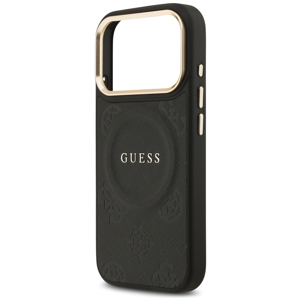 iTok webáruház - Guess Guess Peony Hot Stamp MagSafe tok iPhone 17 Pro készülékhez (fekete) 6 Guess Peony Hot Stamp MagSafe Case for iPhone 17 Pro (fekete)