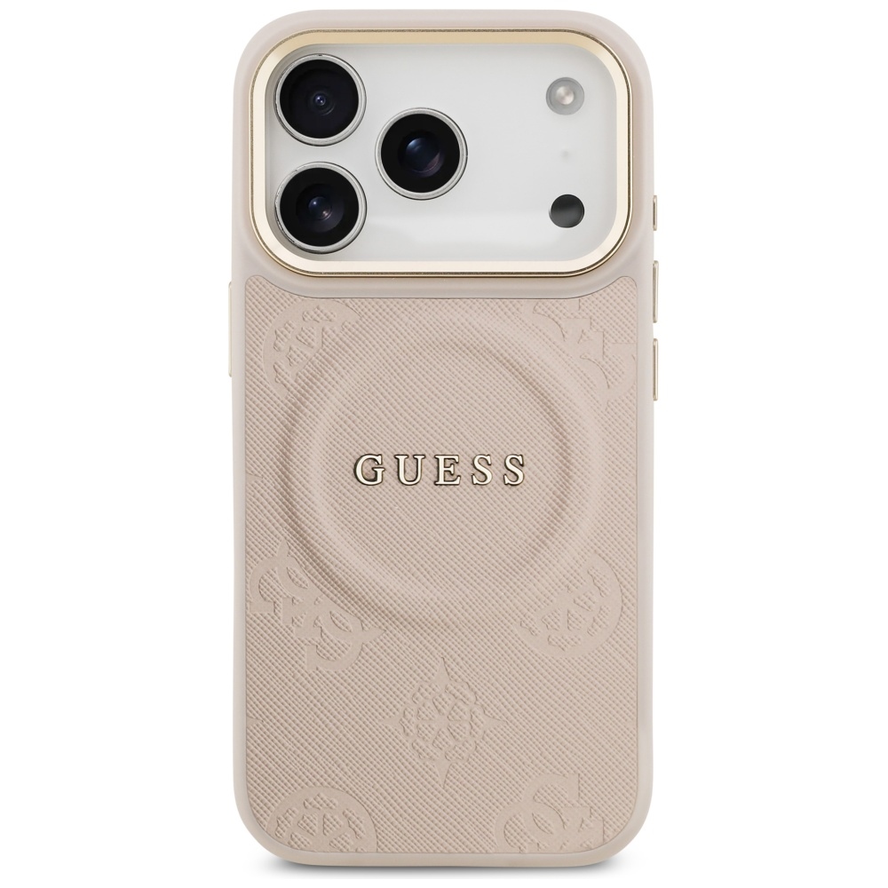 iTok webáruház - Guess Guess Peony Hot Stamp MagSafe tok iPhone 17 Pro készülékhez (rózsaszín) 3 Guess Peony Hot Stamp MagSafe Case for iPhone 17 Pro (rózsaszín)