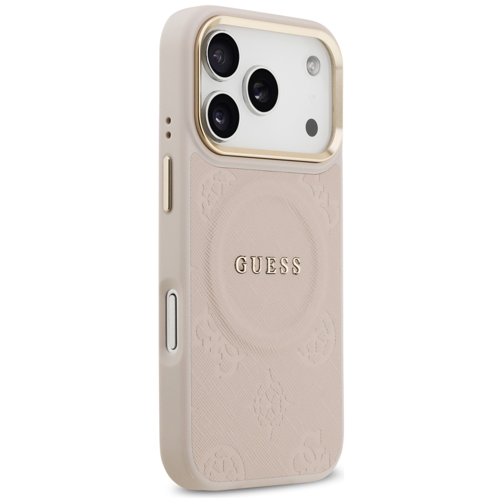 iTok webáruház - Guess Guess Peony Hot Stamp MagSafe tok iPhone 17 Pro készülékhez (rózsaszín) 4 Guess Peony Hot Stamp MagSafe Case for iPhone 17 Pro (rózsaszín)