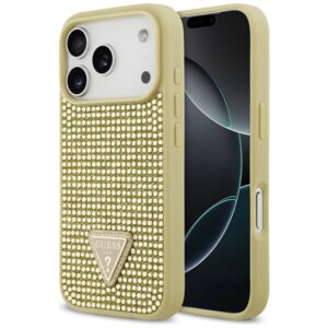 Guess Rhinestone Triangle Logo iPhone 17 Pro tok – arany (arany)