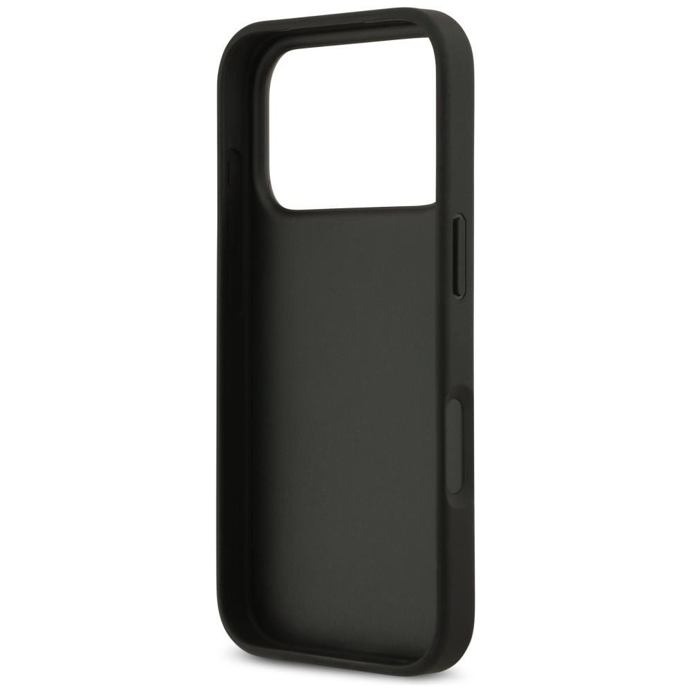 iTok webáruház - Guess Guess 4G Double Card Triangle tok iPhone 17 Pro (fekete) 7 Guess 4G nauble Card Triangle case for iPhone 17 Pro (fekete)