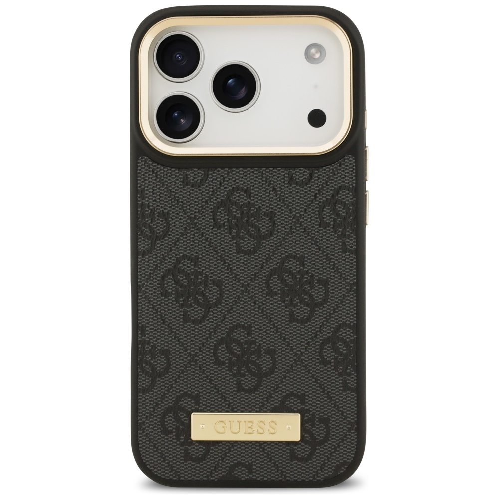 iTok webáruház - Guess Guess 4G Logo Plate MagSafe tok iPhone 17 Pro készülékhez (fekete) 3 Guess 4G Logo Plate MagSafe Case for iPhone 17 Pro (fekete)