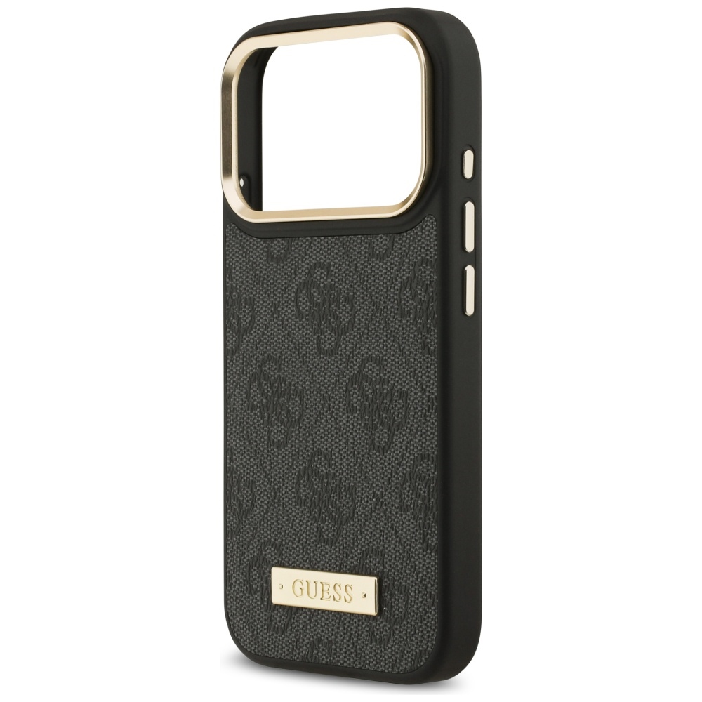 iTok webáruház - Guess Guess 4G Logo Plate MagSafe tok iPhone 17 Pro készülékhez (fekete) 6 Guess 4G Logo Plate MagSafe Case for iPhone 17 Pro (fekete)