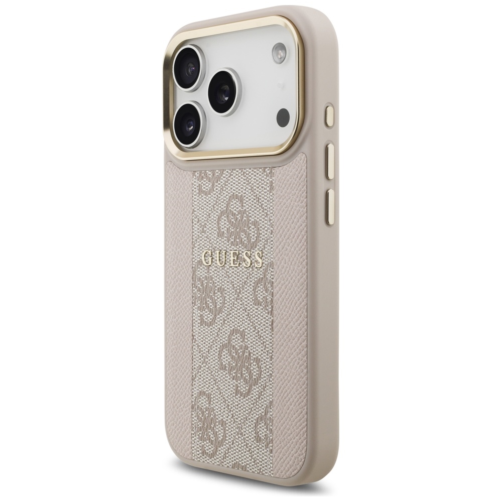 iTok webáruház - Guess Guess 4G Stripe MagSafe tok iPhone 17 Pro készülékhez (rózsaszín) 2 Guess 4G Stripe MagSafe Case for iPhone 17 Pro (rózsaszín)