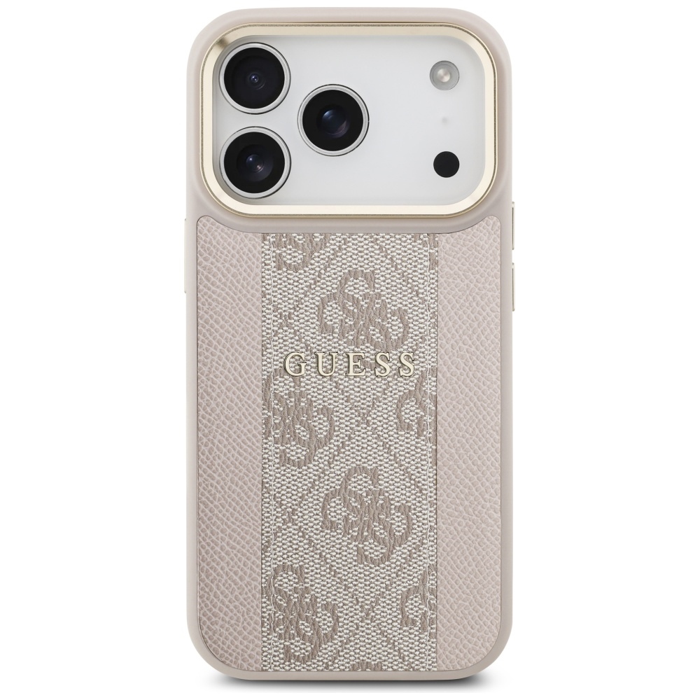 iTok webáruház - Guess Guess 4G Stripe MagSafe tok iPhone 17 Pro készülékhez (rózsaszín) 3 Guess 4G Stripe MagSafe Case for iPhone 17 Pro (rózsaszín)